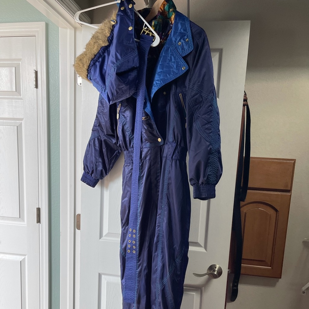Nevica Womens Ski Jumpsuit One Piece Size 12 Vintage Y2K Full